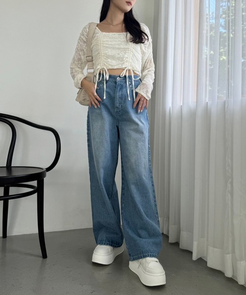 【セール】プラットフォームリボンカスタムスニーカー(スニーカー)|one after another NICE CLAUP(ワンアフターアナザーナイスクラップ) 【セール】プラットフォームリボンカスタムスニーカー(スニーカー)|one after another NICE CLAUP(ワンアフターアナザーナイスクラップ)