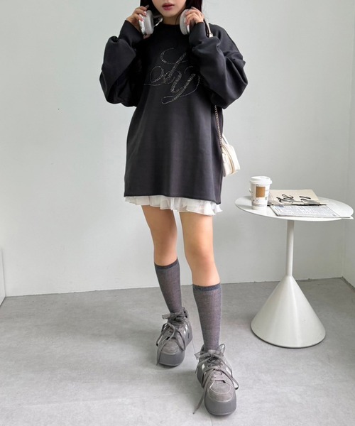 【セール】プラットフォームリボンカスタムスニーカー(スニーカー)|one after another NICE CLAUP(ワンアフターアナザーナイスクラップ) 【セール】プラットフォームリボンカスタムスニーカー(スニーカー)|one after another NICE CLAUP(ワンアフターアナザーナイスクラップ)