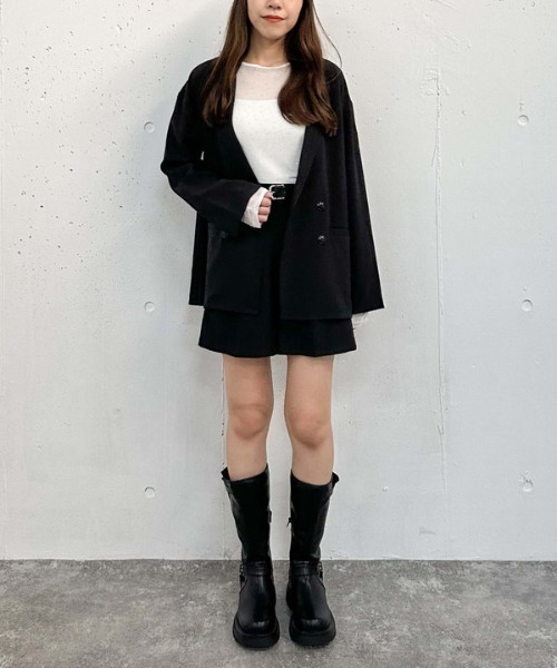 archives（アルシーヴ）の「ビジューチュールＴＯＰＳ（Tシャツ/カットソー・レディース・ブラック/オフホワイト・MEDIUM）」の13枚目の写真