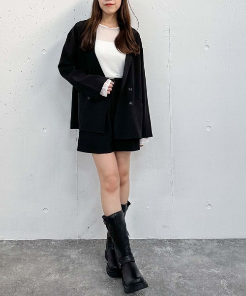 archives（アルシーヴ）の「ビジューチュールＴＯＰＳ（Tシャツ/カットソー・レディース・ブラック/オフホワイト・MEDIUM）」の14枚目の写真