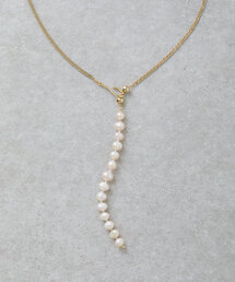 BEARDSLEY | ゴールド&パールラリエット(ネックレス)