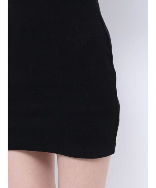 BACK TWISTオフショルテレコタイトワンピース