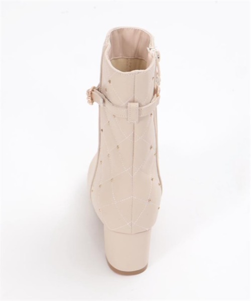 axes femme（アクシーズファム）の「キルティング切替ブーツ（ブーツ・レディース・ベージュ/ブラック・MEDIUM/LARGE）」の5枚目の写真