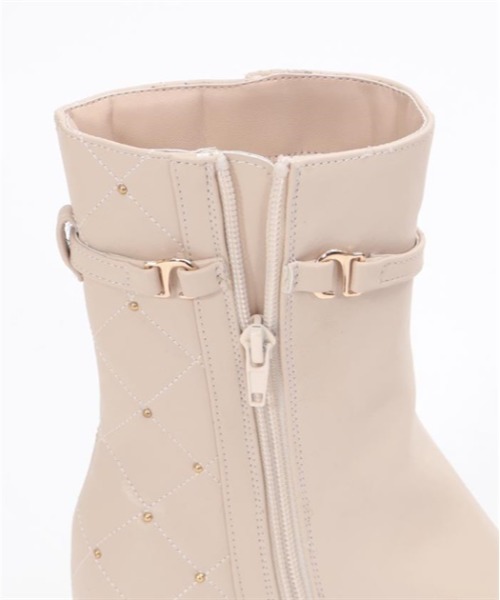 axes femme（アクシーズファム）の「キルティング切替ブーツ（ブーツ・レディース・ベージュ/ブラック・MEDIUM/LARGE）」の9枚目の写真