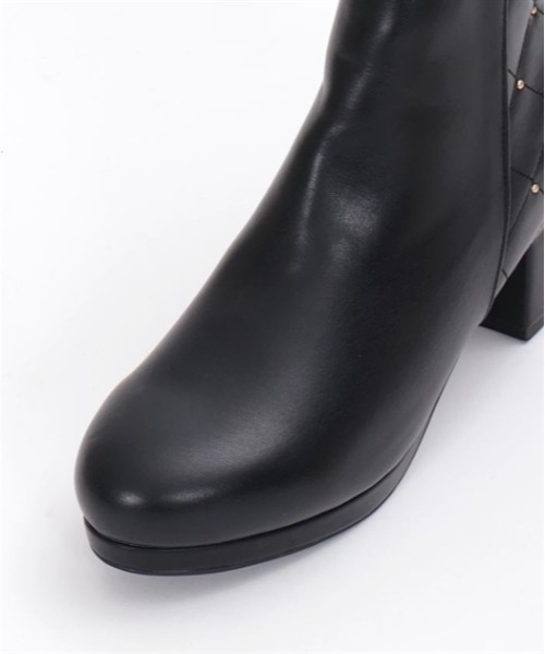 axes femme（アクシーズファム）の「キルティング切替ブーツ（ブーツ・レディース・ベージュ/ブラック・MEDIUM/LARGE）」の16枚目の写真