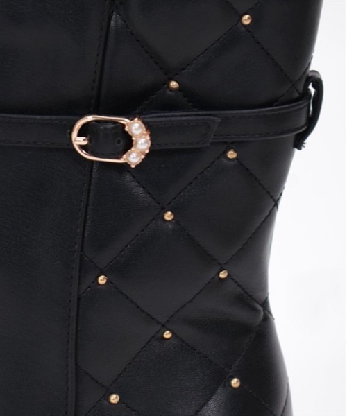 axes femme（アクシーズファム）の「キルティング切替ブーツ（ブーツ・レディース・ベージュ/ブラック・MEDIUM/LARGE）」の18枚目の写真