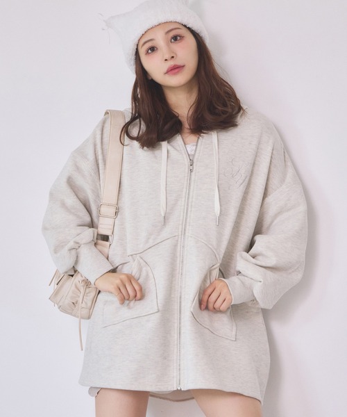 セール】ビッグシルエットジップパーカー（パーカー）｜one after
