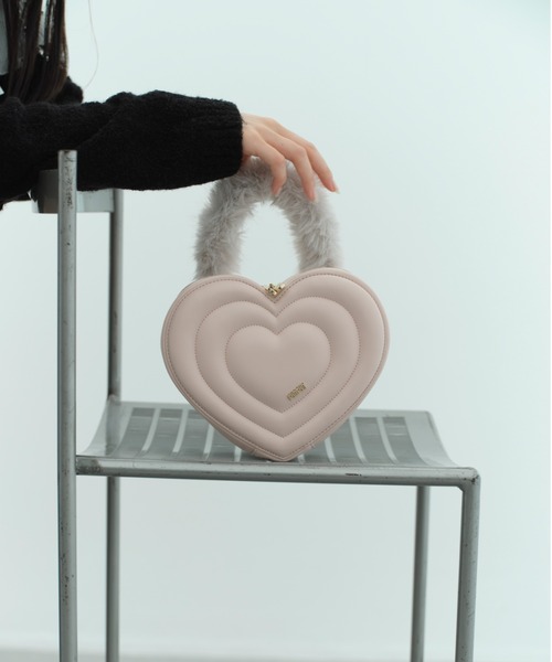 FURFUR（ファーファー）の「【WEB限定カラー】ファーハンドルハート