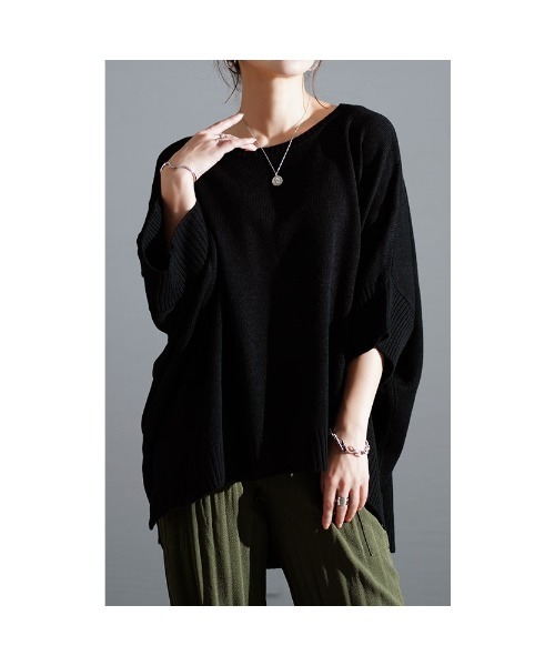 ドルマンスリーブニット（ニット/セーター）｜Sawa a la mode（サワアラモード）