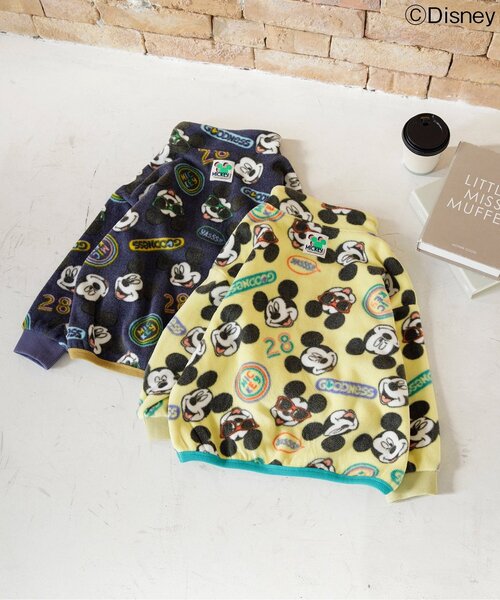 Disney（ディズニー）の「WEB限定 ディズニーキャラクター/総柄フリースプルオーバー（スウェット・キッズ・ネイビー/イエロー・80/90/100/110/120/130/140）」の8枚目の写真