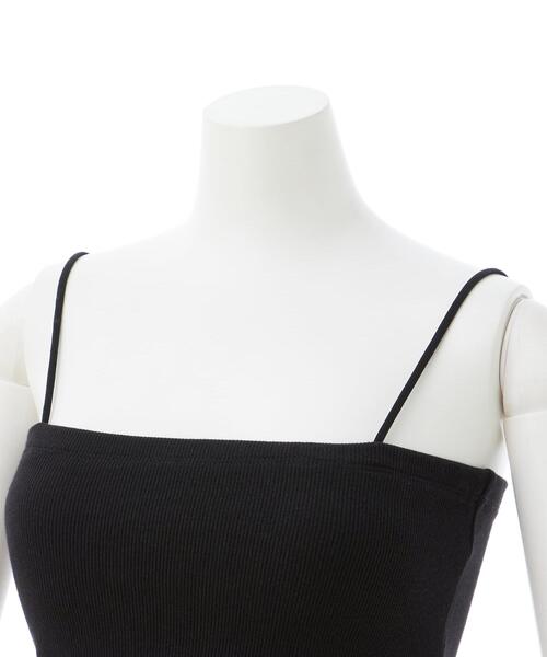 INGNI(イング)の「ベアリブキャミ/A(キャミソール・レディース・オフホワイト/ブラック・M)」の6枚目の写真
