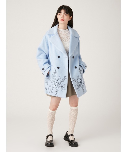 Lily Brown embroideryコクーンコート LILY BROWN（リリーブラウン）の「embroideryコクーンコート