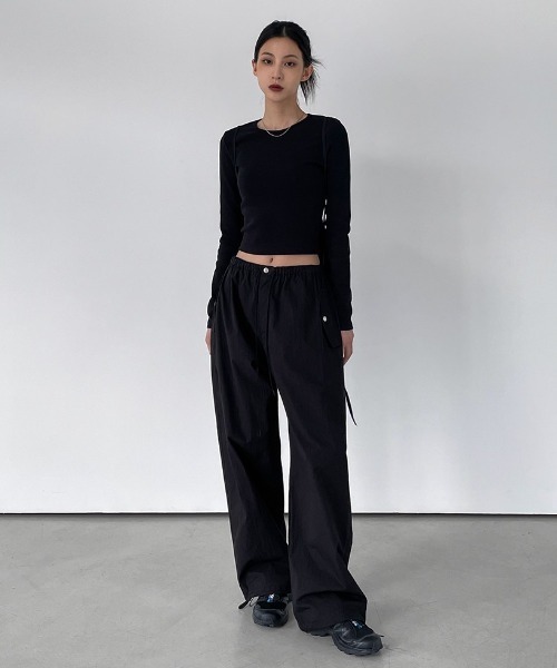 長袖Tシャツ セール】[MADE] ポッキーズクロップ長袖Tシャツ（Tシャツ/カットソー