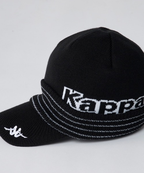 Kappa(カッパ)の「【Kappa / カッパ】ツバ付きニットキャップ ゴルフ(ニットキャップ/ビーニー・メンズ・ブラック・FREE)」の4枚目の写真