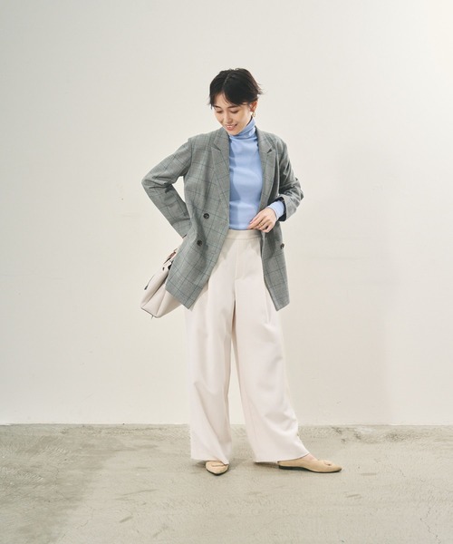 Elura（エルーラ）の「ダブルクロスセミワイドパンツ＜低身長サイズあり＞/133682（その他パンツ・レディース・フューシャピンク/ホワイト/ネイビー・FREE(S)/MEDIUM/LARGE）」の13枚目の写真