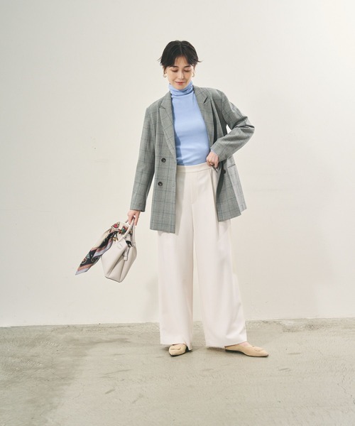 Elura（エルーラ）の「ダブルクロスセミワイドパンツ＜低身長サイズあり＞/133682（その他パンツ・レディース・フューシャピンク/ホワイト/ネイビー・FREE(S)/MEDIUM/LARGE）」の14枚目の写真