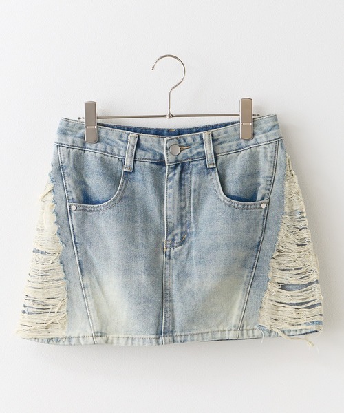  Jeans ソフィー ダメージ デニム ミニ スカート 送関込 Tommy Jeans ソフィー ダメージ デニム ミニ スカート 送関込