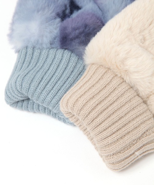 niko and...(ニコアンド)の「オリジナルアソートフェイクファーハンドウォーマー(手袋・レディース・オフホワイト/モカ/ピンク/クリアグリーン/その他1・FREE)」の19枚目の写真