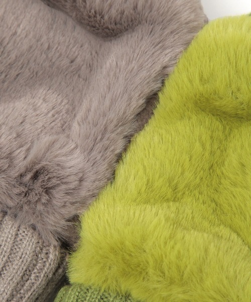 niko and...(ニコアンド)の「オリジナルアソートフェイクファーハンドウォーマー(手袋・レディース・オフホワイト/モカ/ピンク/クリアグリーン/その他1・FREE)」の21枚目の写真