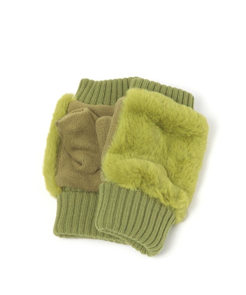 niko and...(ニコアンド)の「オリジナルアソートフェイクファーハンドウォーマー(手袋・レディース・オフホワイト/モカ/ピンク/クリアグリーン/その他1・FREE)」の8枚目の写真