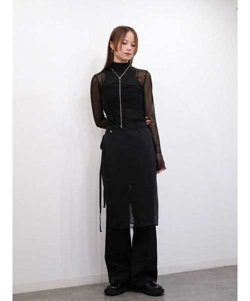 セール】シアーラップスカート／sheer wrap skirt 巻きスカート