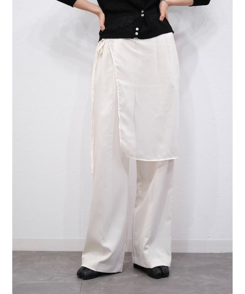 シースルー ストール 巻きスカート シアーラップスカート／sheer wrap skirt 巻きスカート