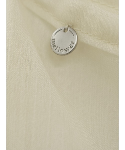 Reurie'(レウリィ)の「シアーラップスカート/sheer wrap skirt 巻きスカート シースルー 透け感 シンプル 重ね着 レイヤード 大人カジュアル モノトーン(スカート・レディース・ブラック/アイボリー・FREE)」の12枚目の写真