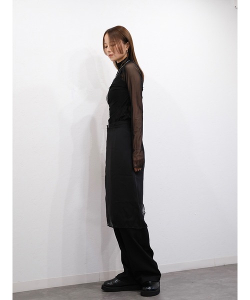 シアーラップスカート／sheer wrap skirt 巻きスカート