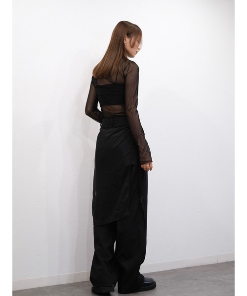 セール】シアーラップスカート／sheer wrap skirt 巻きスカート