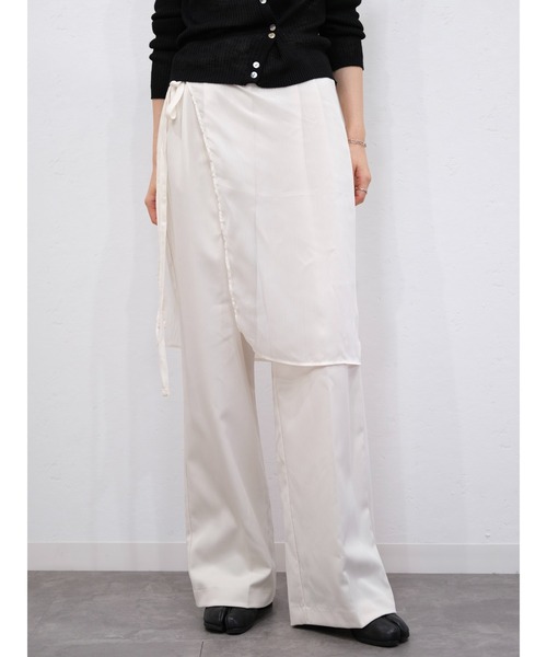 セール】シアーラップスカート／sheer wrap skirt 巻きスカート