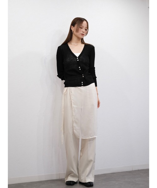 シースルー ストール 巻きスカート シアーラップスカート／sheer wrap skirt 巻きスカート