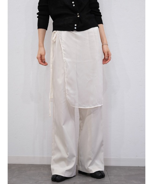 シースルー ストール 巻きスカート シアーラップスカート／sheer wrap skirt 巻きスカート
