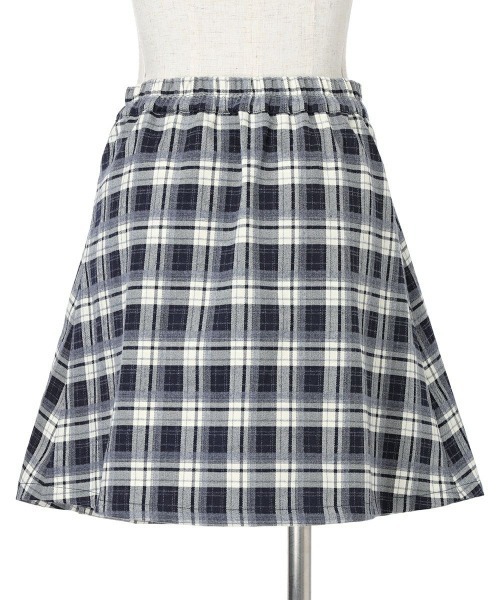 F i.n.t（フィント）の「【セットアップ対応】エンブレム釦ラップ風チェックミニスカート/fint（スカート・レディース・ネイビー×ホワイト/ベージュ×ブラック・FREE）」の11枚目の写真
