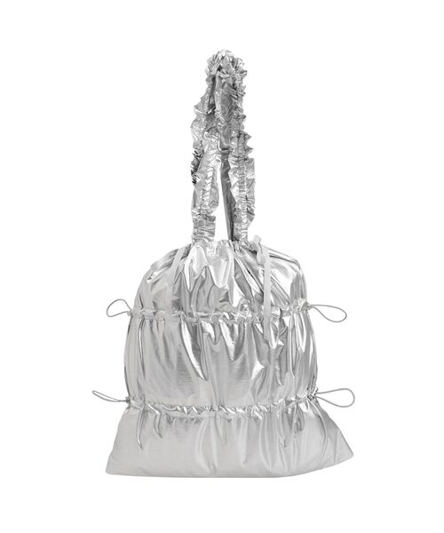 MURUA（ムルーア）の「シャーリングトートバッグ（トートバッグ・レディース・シルバー/ブラック/ゴールド系その他2・FREE）」の3枚目の写真