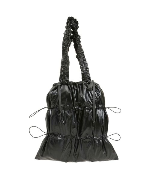 MURUA（ムルーア）の「シャーリングトートバッグ（トートバッグ・レディース・シルバー/ブラック/ゴールド系その他2・FREE）」の2枚目の写真