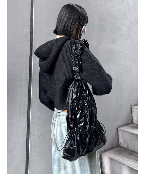 MURUA（ムルーア）の「シャーリングトートバッグ（トートバッグ・レディース・シルバー/ブラック/ゴールド系その他2・FREE）」の12枚目の写真