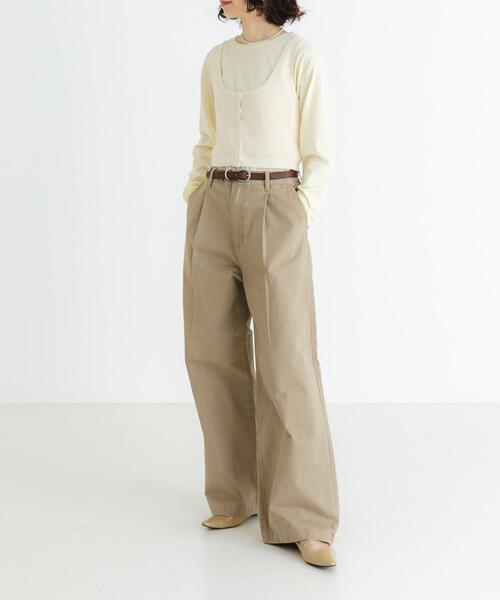 URBAN RESEARCH(アーバンリサーチ)の「『UR TECH』メランジコットンベスト(ベスト・レディース・オフホワイト/ピンク/ブルー・FREE)」の4枚目の写真