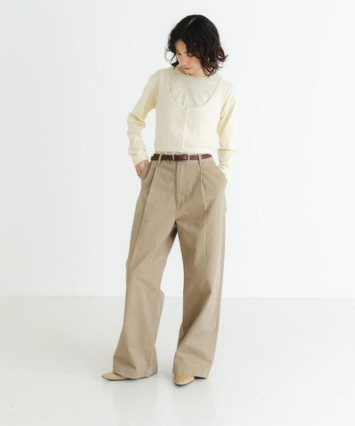 URBAN RESEARCH(アーバンリサーチ)の「『UR TECH』メランジコットンベスト(ベスト・レディース・オフホワイト/ピンク/ブルー・FREE)」の5枚目の写真