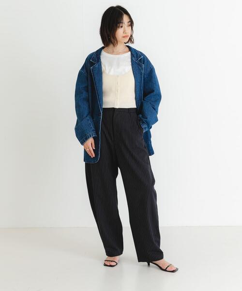 URBAN RESEARCH(アーバンリサーチ)の「『UR TECH』メランジコットンベスト(ベスト・レディース・オフホワイト/ピンク/ブルー・FREE)」の6枚目の写真