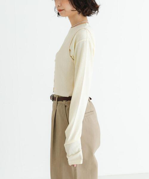 URBAN RESEARCH(アーバンリサーチ)の「『UR TECH』メランジコットンベスト(ベスト・レディース・オフホワイト/ピンク/ブルー・FREE)」の8枚目の写真