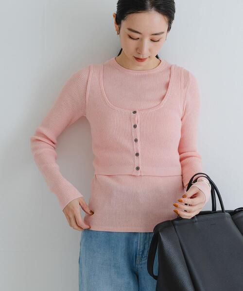 URBAN RESEARCH(アーバンリサーチ)の「『UR TECH』メランジコットンベスト(ベスト・レディース・オフホワイト/ピンク/ブルー・FREE)」の13枚目の写真