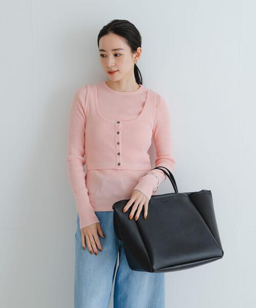 URBAN RESEARCH(アーバンリサーチ)の「『UR TECH』メランジコットンベスト(ベスト・レディース・オフホワイト/ピンク/ブルー・FREE)」の14枚目の写真