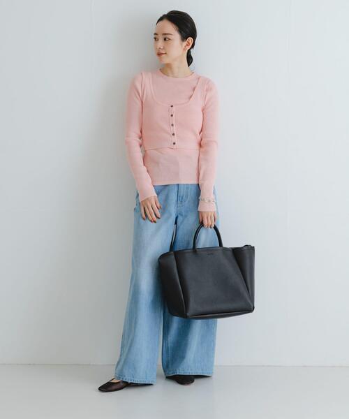 URBAN RESEARCH(アーバンリサーチ)の「『UR TECH』メランジコットンベスト(ベスト・レディース・オフホワイト/ピンク/ブルー・FREE)」の15枚目の写真