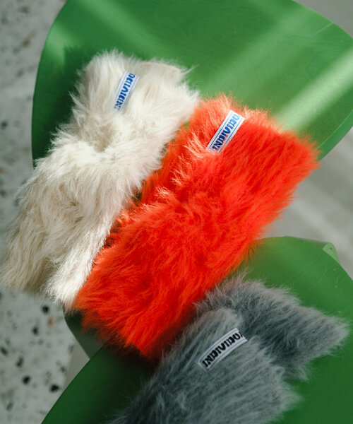 Kastane（カスタネ）の「*【4色展開】ファーアームウォーマー（アームカバー・レディース・ライトグレー/ベージュ/オレンジ/アイボリー・FREE）」の7枚目の写真