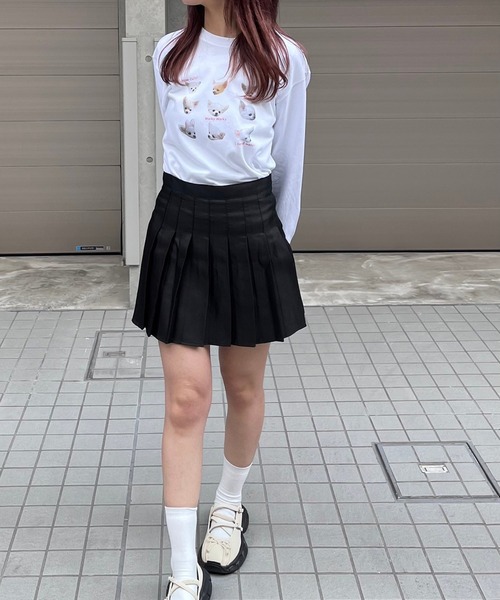merrylatte（メリーラテ）の「チワワいっぱいデザインロンT／長袖Tシャツ（Tシャツ/カットソー・レディース・ホワイト・MEDIUM/SMALL/LARGE）」の6枚目の写真