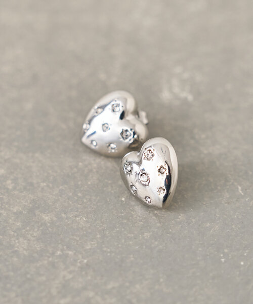 Actually（アクチュアリー）の「heart bijou style pierce（ピアス（両耳用）・レディース・ゴールド/シルバー・0）」の4枚目の写真