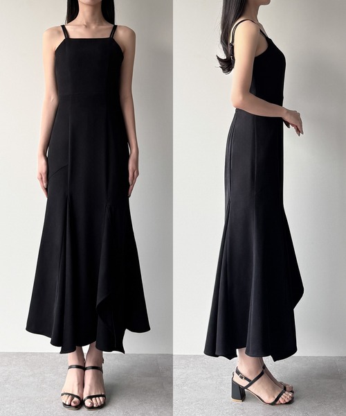 Louere ルエレ イレヘム深スリットマーメイドキャミワンピース MT ルエレ Louere Louere イレヘム深スリットマーメイドキャミ