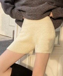 ふんわりシャギーニットショートパンツ