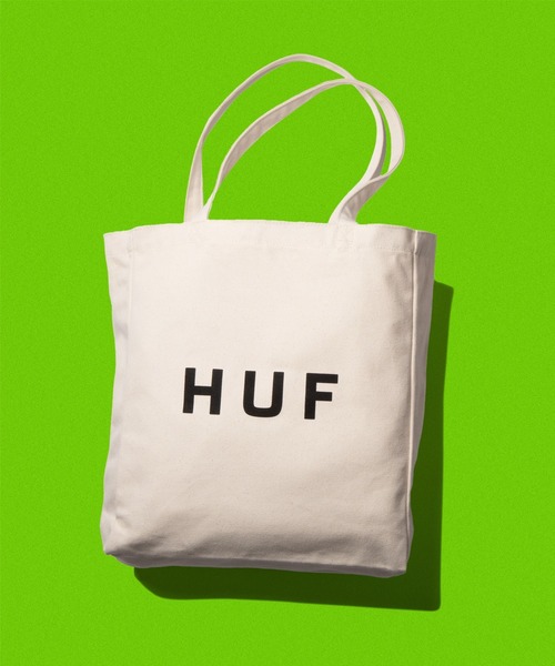 HUF（ハフ）の「HUF OG LOGO TOTE BAG M（トートバッグ・メンズ・ブラック/グレイッシュベージュ/ブルー/ナチュラル・O/S）」の3枚目の写真