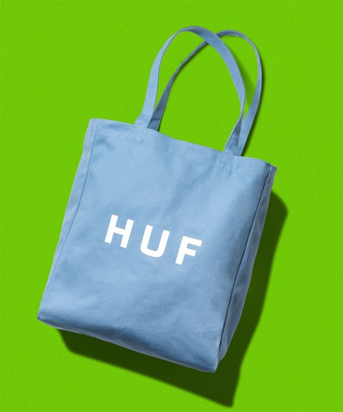 HUF（ハフ）の「HUF OG LOGO TOTE BAG M（トートバッグ・メンズ・ブラック/グレイッシュベージュ/ブルー/ナチュラル・O/S）」の4枚目の写真